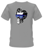 BJ Tidrick Skull T-Shirt (Blue Sunglasses)