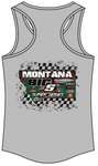 Mission Valley Super Oval Montana Big 5 Women's Racer Top Tank Top