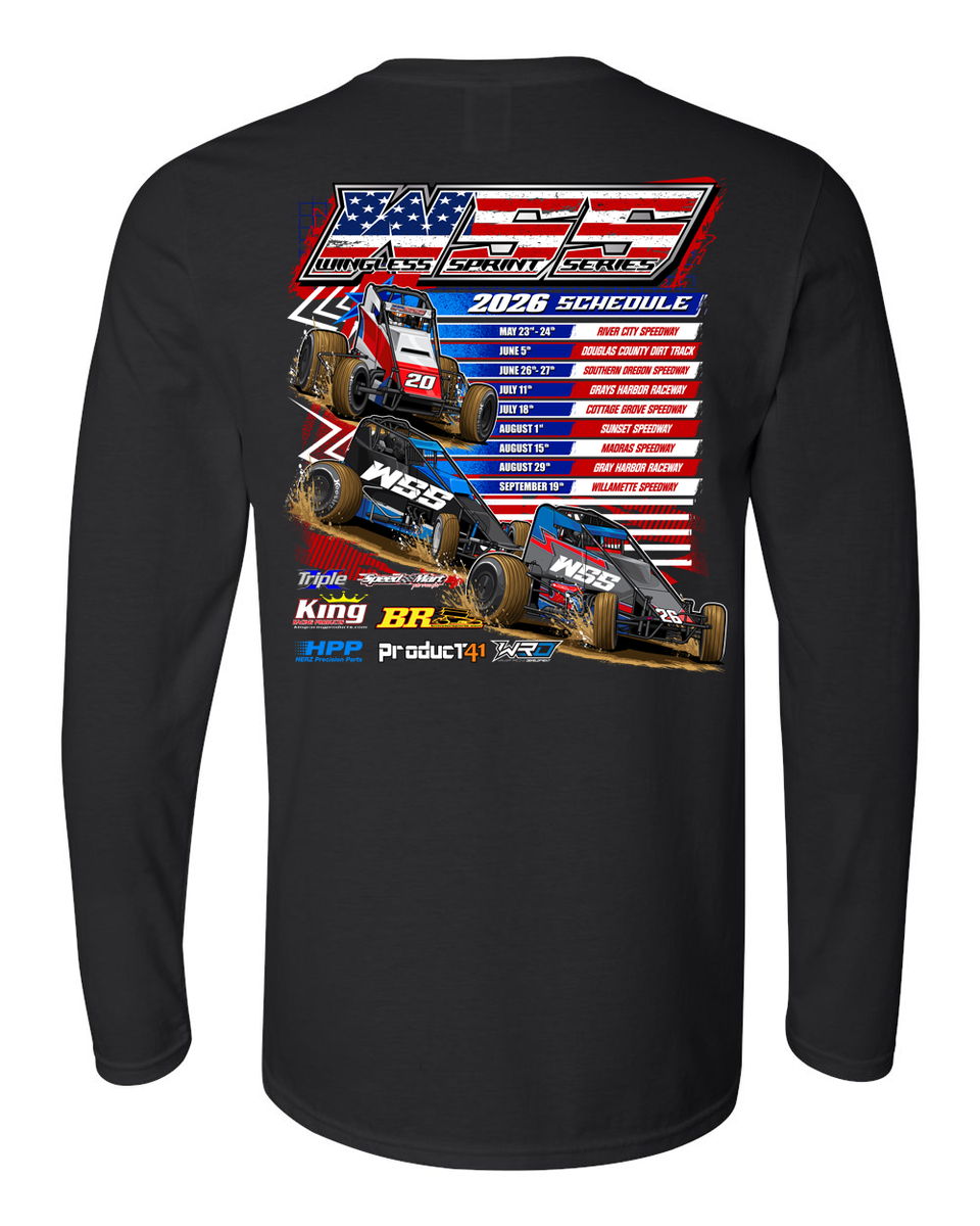 Wingless Sprint Series 2026 Long Sleeve T-Shirt – shorttrackheroes