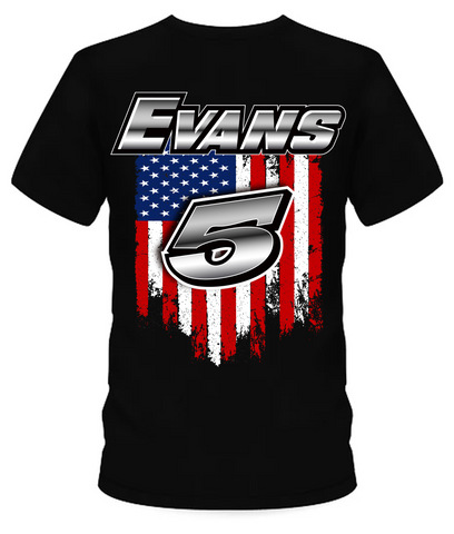 Jan Evans American Flag T-Shirt