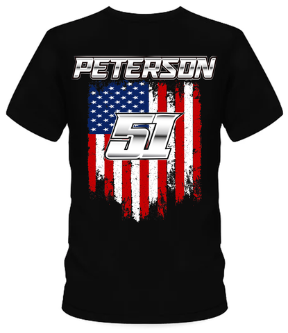 Jeffrey Peterson American Flag T-Shirt