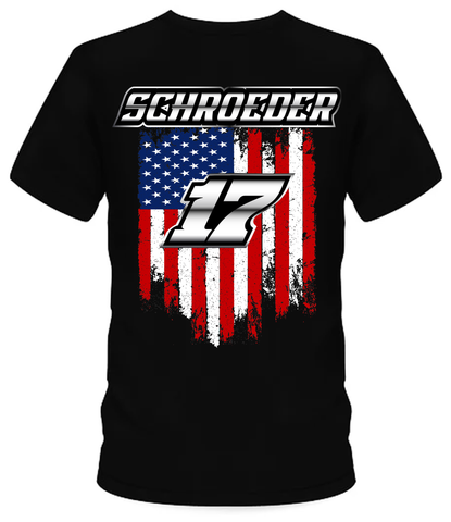 Max Schroeder American Flag T-Shirt