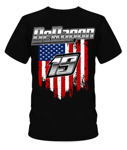 Nathan DeRagon American Flag T-Shirt