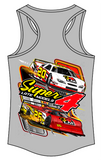 Super 4 Late Models Women's Racerback Tank Top