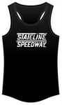 Stateline Speedway Flag Women's Racerback Tank Top