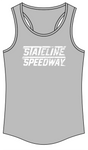 Stateline Speedway Flag Women's Racerback Tank Top