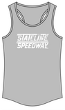 Stateline Speedway Flag Women's Racerback Tank Top