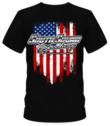 South Sound Speedway American Flag T-Shirt
