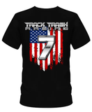 Track Trash Racing American Flag Design