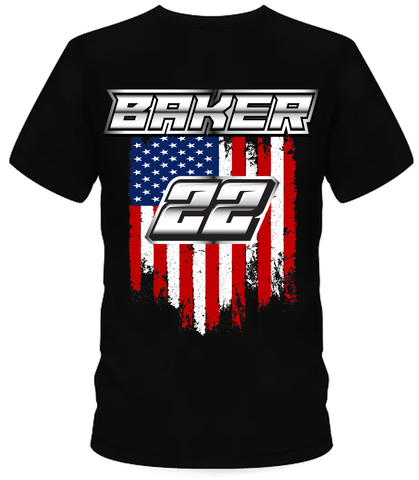 Ty Baker American Flag T-Shirt