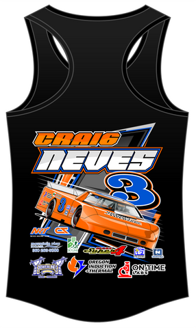 Craig Neves #3 Women's Racerback Tank Top