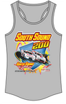 South Sound Speedway 200 Women's Racerback Tank Tops (Full Front)