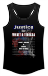 Justice for Wyatt & Teressa Women's Racerback Tank Top