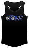 Linny White Race Day Women's Racerback Tank Top