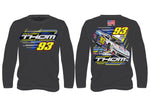 Austin Thom Racing T-Shirt Charcoal